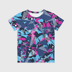Футболка детская Яркий абстрактный узор для спорта, цвет: 3D-принт