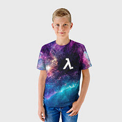 Футболка детская Half-Life space game, цвет: 3D-принт — фото 2