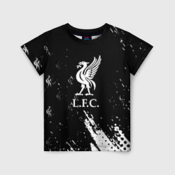 Футболка детская Liverpool краски фк, цвет: 3D-принт