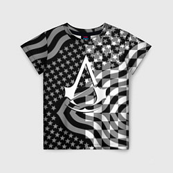 Футболка детская Assassins Creed logo game usa, цвет: 3D-принт