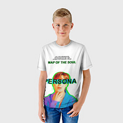 Футболка детская BTS Jimin Persona - кто я иероглифами, цвет: 3D-принт — фото 2