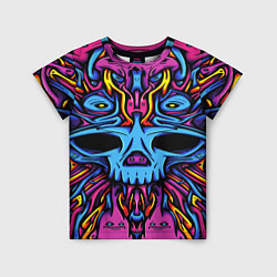 Футболка детская Skull tatoo steel, цвет: 3D-принт