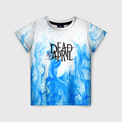 Футболка детская Dead by april fire blue, цвет: 3D-принт