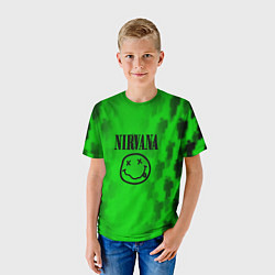 Футболка детская Nirvana x Billie, цвет: 3D-принт — фото 2