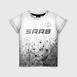 Футболка детская Saab - white gradient посередине, цвет: 3D-принт