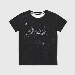 Футболка детская Stray Kids жидкий металл, цвет: 3D-принт