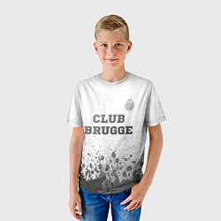 Футболка детская Club Brugge - white gradient посередине, цвет: 3D-принт — фото 2