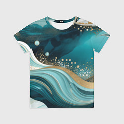 Футболка детская Бирюзовый подводный мир, цвет: 3D-принт