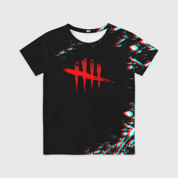 Футболка детская Dead by daylight глитч, цвет: 3D-принт