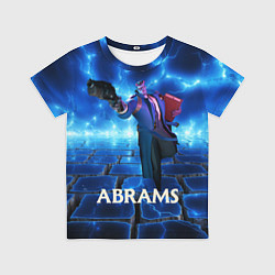 Футболка детская Deadlock Abrams синие молнии, цвет: 3D-принт
