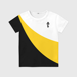 Футболка детская Сокрушу пред ним врагов его малый черный крест Ник, цвет: 3D-принт