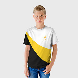 Футболка детская Сокрушу пред ним врагов его малый желтый крест Ник, цвет: 3D-принт — фото 2