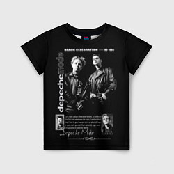 Футболка детская Depeche Mode Black Celebration 1986, цвет: 3D-принт