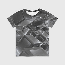Футболка детская Прозрачные кубы, цвет: 3D-принт