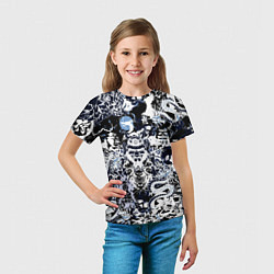 Футболка детская Японский самурай и драконы, цвет: 3D-принт — фото 2