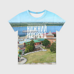 Футболка детская Нижний Новгород кремль, цвет: 3D-принт