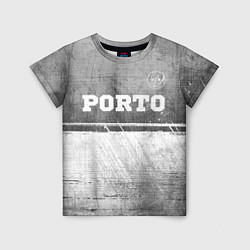 Футболка детская Porto - grey gradient посередине, цвет: 3D-принт