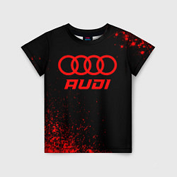 Футболка детская Audi - red gradient, цвет: 3D-принт