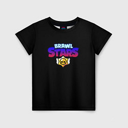 Футболка детская Brawl stars neon logo, цвет: 3D-принт