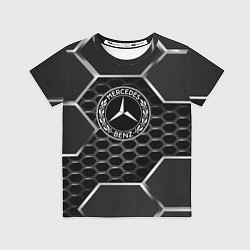 Футболка детская Mercedes carbon, цвет: 3D-принт