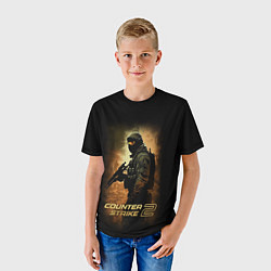 Футболка детская Counter strike спецназовец, цвет: 3D-принт — фото 2
