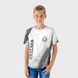Футболка детская Chelsea - white gradient вертикально, цвет: 3D-принт — фото 2