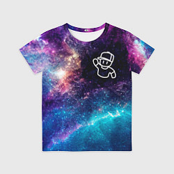 Футболка детская Stumble Guys space game, цвет: 3D-принт