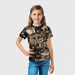 Футболка детская Король и шут средневековья играют рок, цвет: 3D-принт — фото 2