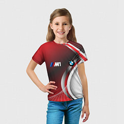 Футболка детская BMW sport geometry motors, цвет: 3D-принт — фото 2