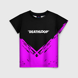 Футболка детская Deathloop neon geometry, цвет: 3D-принт