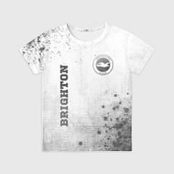 Футболка детская Brighton - white gradient вертикально, цвет: 3D-принт