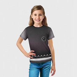 Футболка детская Mercedes benz carbon steel, цвет: 3D-принт — фото 2