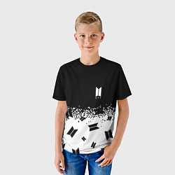 Футболка детская Marshmello dj pattern краски, цвет: 3D-принт — фото 2