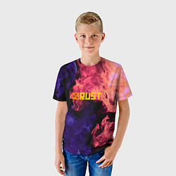 Футболка детская RUST flame steel, цвет: 3D-принт — фото 2