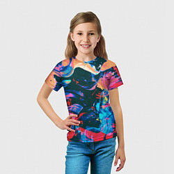 Футболка детская Colors, цвет: 3D-принт — фото 2