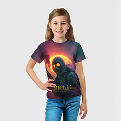 Футболка детская Stalker 2 радиоактивный фон, цвет: 3D-принт — фото 2