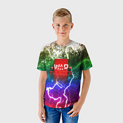 Футболка детская Wartunder неоновые брызги красок, цвет: 3D-принт — фото 2