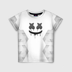 Футболка детская Marshmello white poly, цвет: 3D-принт