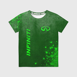 Футболка детская Infiniti - green gradient вертикально, цвет: 3D-принт