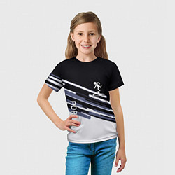 Футболка детская Portal line geometry, цвет: 3D-принт — фото 2