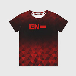 Футболка детская Enhypen red poly, цвет: 3D-принт