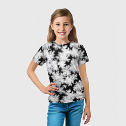 Футболка детская Снежинки на стекле, цвет: 3D-принт — фото 2