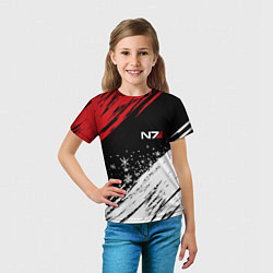 Футболка детская Mass Effect - Merry Christmas, цвет: 3D-принт — фото 2