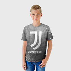 Футболка детская Juventus - grey gradient, цвет: 3D-принт — фото 2
