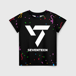 Футболка детская Seventeen конфети, цвет: 3D-принт
