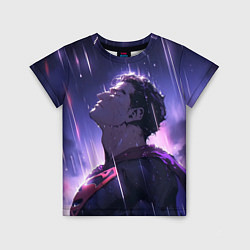Футболка детская Superman - Neon rain, цвет: 3D-принт