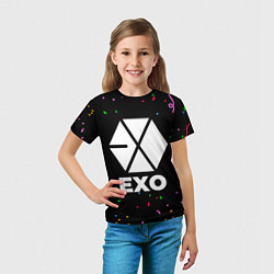 Футболка детская Exo конфети, цвет: 3D-принт — фото 2
