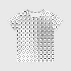 Футболка детская Чёрные звёзды на чёрном фоне, цвет: 3D-принт