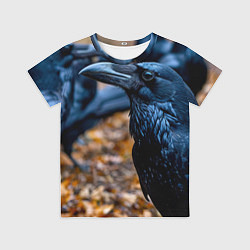 Детская футболка Ворон в лесу