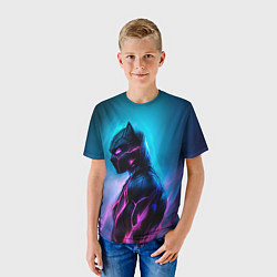 Футболка детская Black Panther, цвет: 3D-принт — фото 2